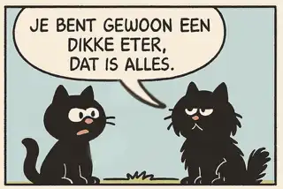 Je bent gewoon een dikke eter