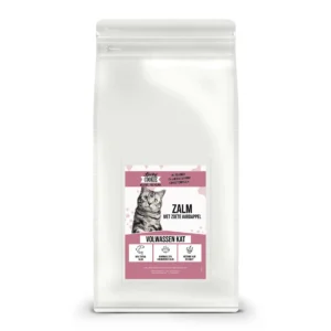 Graanvrij droogvoer voor volwassen kat zalm met zoete aardappel zak 2kg