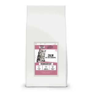 Graanvrij droogvoer voor volwassen kat zalm met zoete aardappel zak 7,5kg