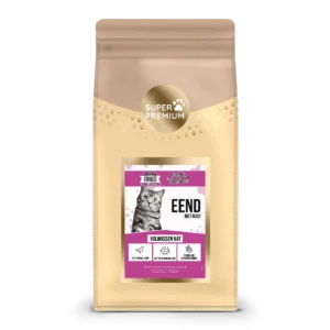 Kattenvoer eend rijst volwassen kat zak 2kg