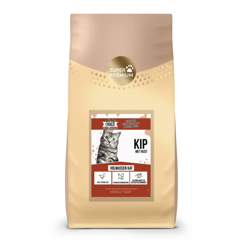 Kattenvoer volwassen kat kip rijst zak 6kg