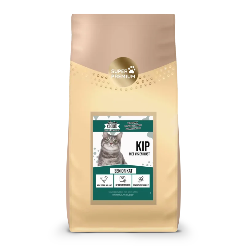 super-premium-kattenvoer-kip-vis-rijst-6kg Kattenvoer senior kip vis rijst zak 6kg