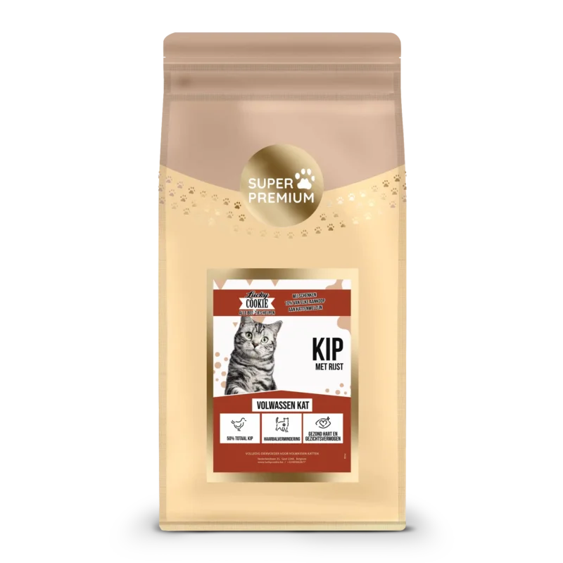 Kattenvoer volwassen kat kip rijst zak 2kg