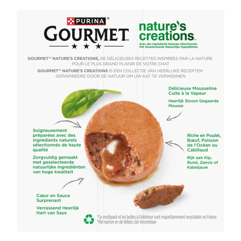 Gourmet Nature's Creations Mousse met Hart van Saus