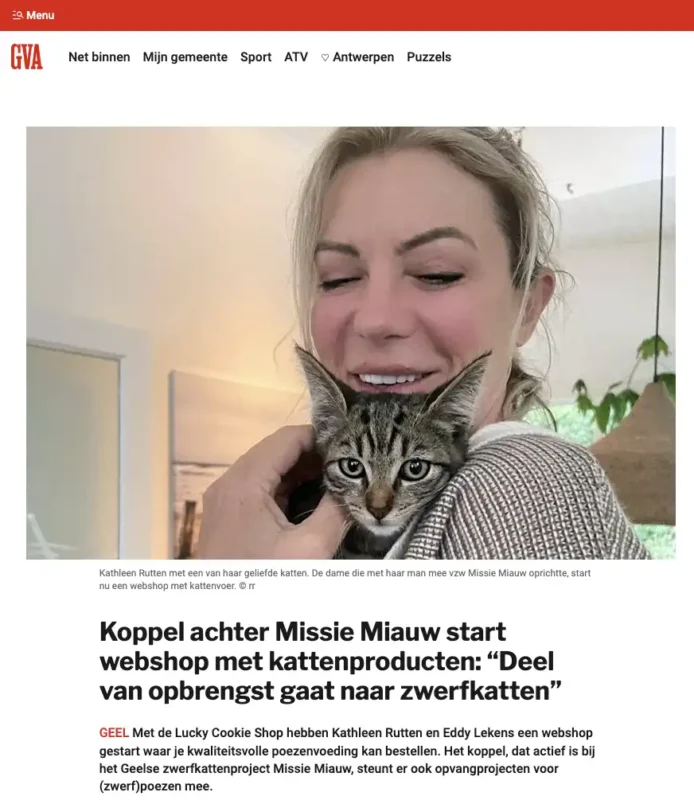 In de media: Lucky Cookie Shop in het Nieuwsblad, GVA en Het Laatste Nieuws