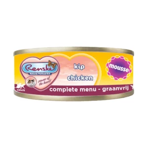 Renske natvoer voor katten kip mousse graanvrij blikje 70g