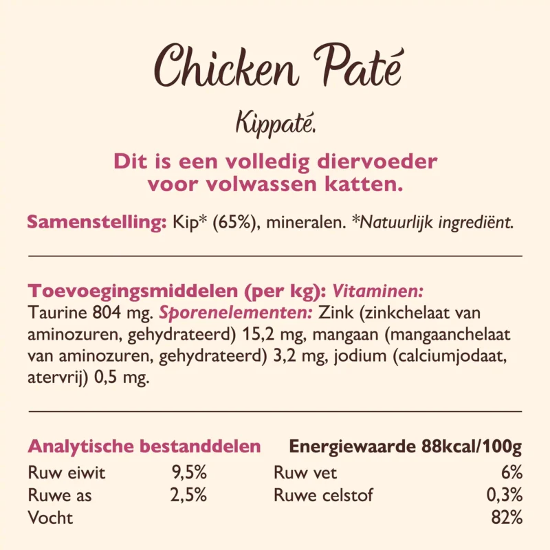 Lily's Kitchen Chicken Paté ingrediënten