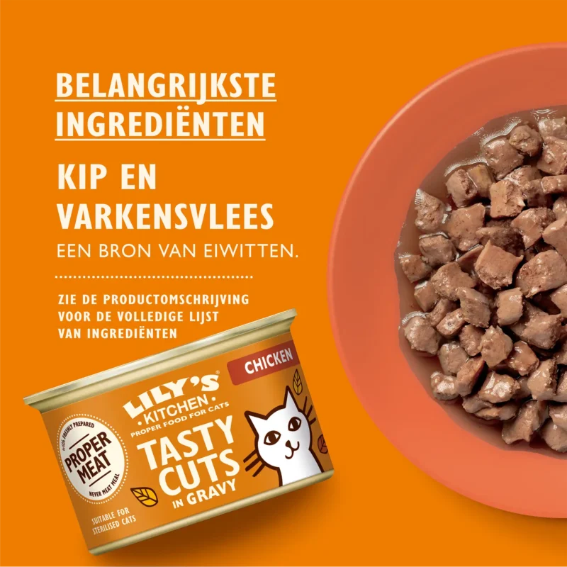 Lily’s Kitchen Tasty Cuts in Gravy graanvrij natvoer voor katten